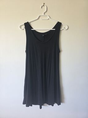 Cynthia Rowley Black Scoop Neck Tank